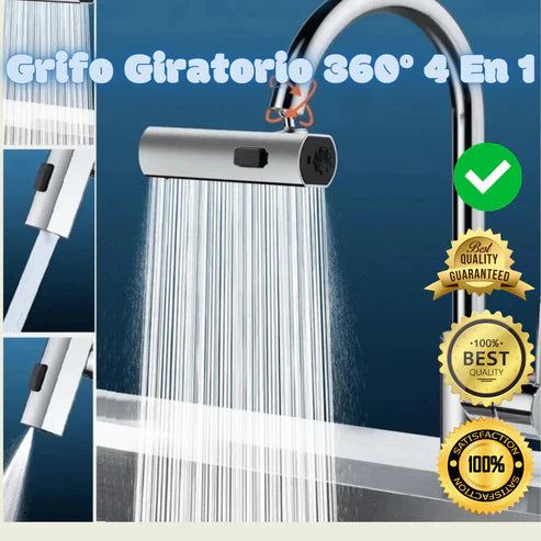 ¡Grifo 4 en 1, 360°! 💧✨ Elegancia y Funcionalidad en Cada Giro 🔥 Mejora tu Cocina o Baño Hoy Mismo 🚿 ¡Hazlo Tuyo Ahora!