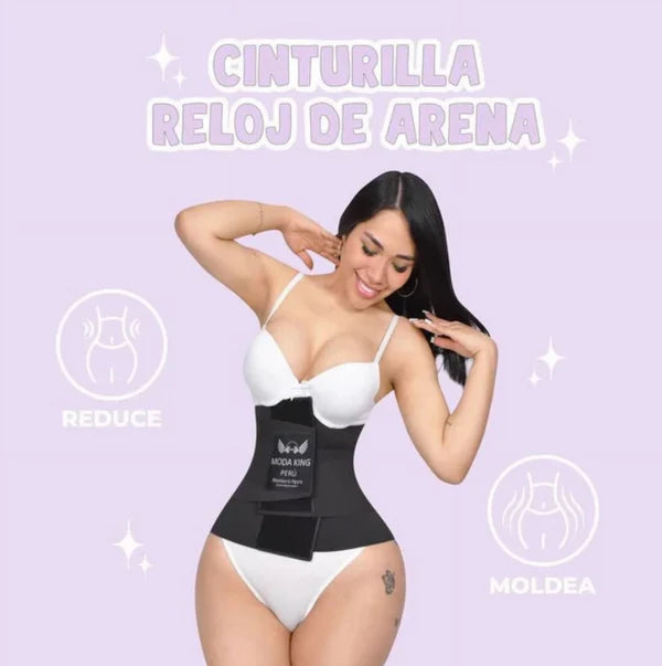 ¡Faja Cinturilla Reloj de Arena Reductora! ⏳🔥 Moldea tu Figura al Instante 💃 Oferta de Otoño + Envío Gratis 🍂🚚 ¡Luce la Cintura que Siempre Soñaste! (COLOR SE ENVÍA AL AZAR, ENTRE BEIGE Y NEGRO)