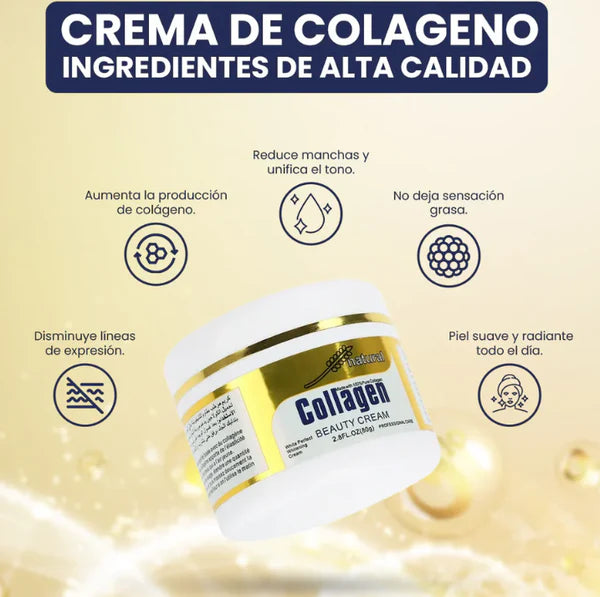 Crema Blanqueadora Con Colágeno Te Piel Radiante y Joven En Solo Días 🤍✨