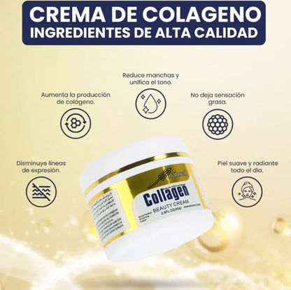 Crema Blanqueadora Con Colágeno Te Piel Radiante y Joven En Solo Días 🤍✨